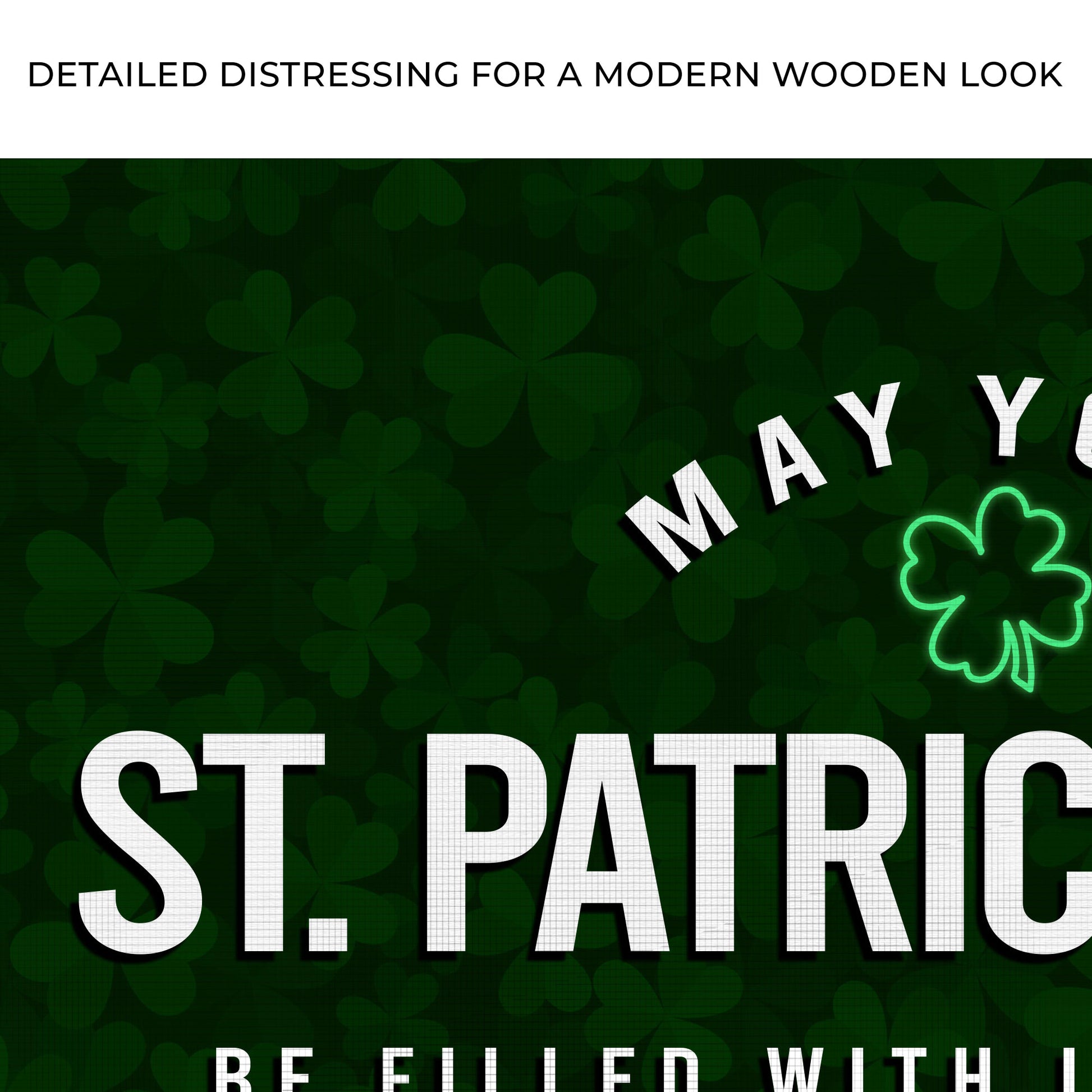 May Your St. Patrick's Day Be Filled With Luck And Joy Sign Zoom - Image by Tailored Canvases