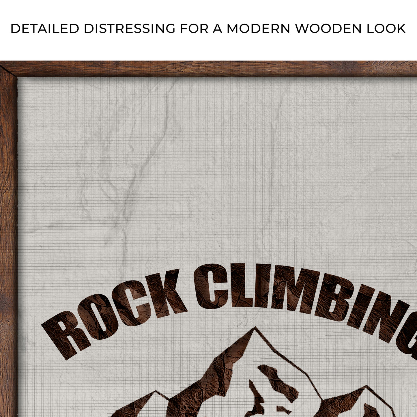 Rock Climbing Sign | Customizable Canvas Zoom - Image by Tailored Canvases
