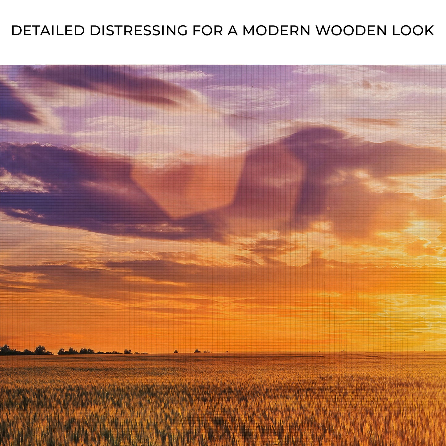 Dusk At The Wheat Field Wall Art Zoom - Image by Tailored Canvases