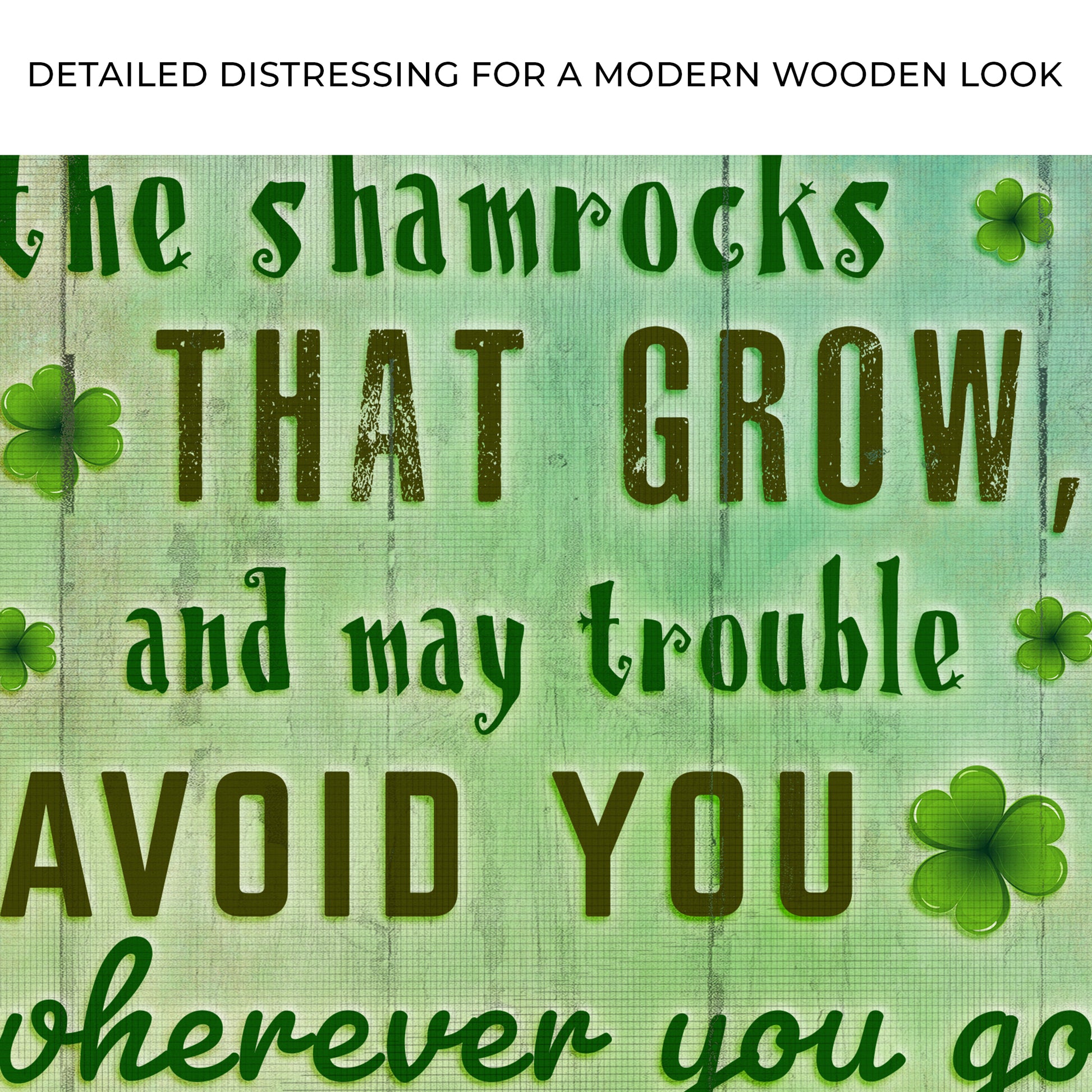 St. Patrick's Day Blessings Sign Zoom - Image by Tailored Canvases