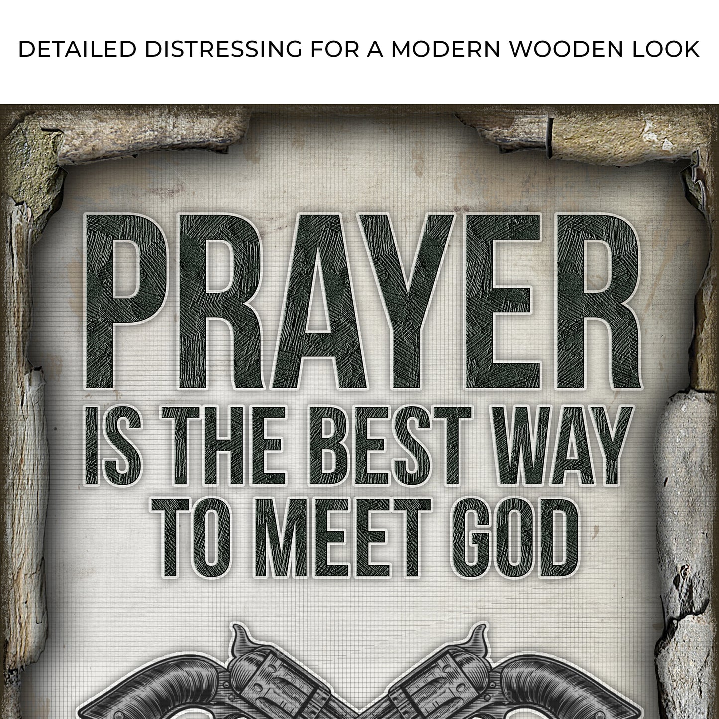 Prayer Is The Best Way To Meet God Sign Zoom - Image by Tailored Canvases