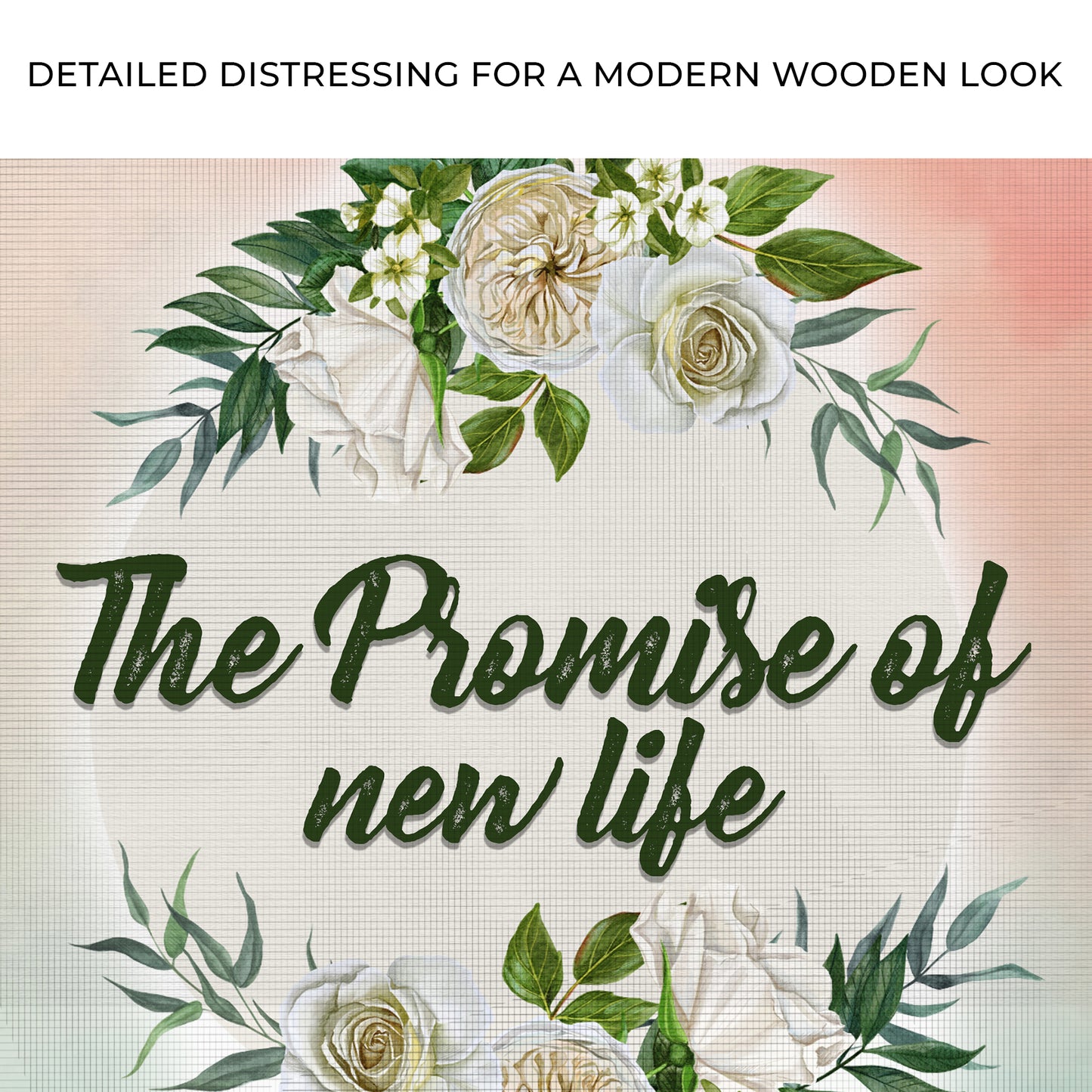 The Promise of New Life Sign Zoom - Image by Tailored Canvases