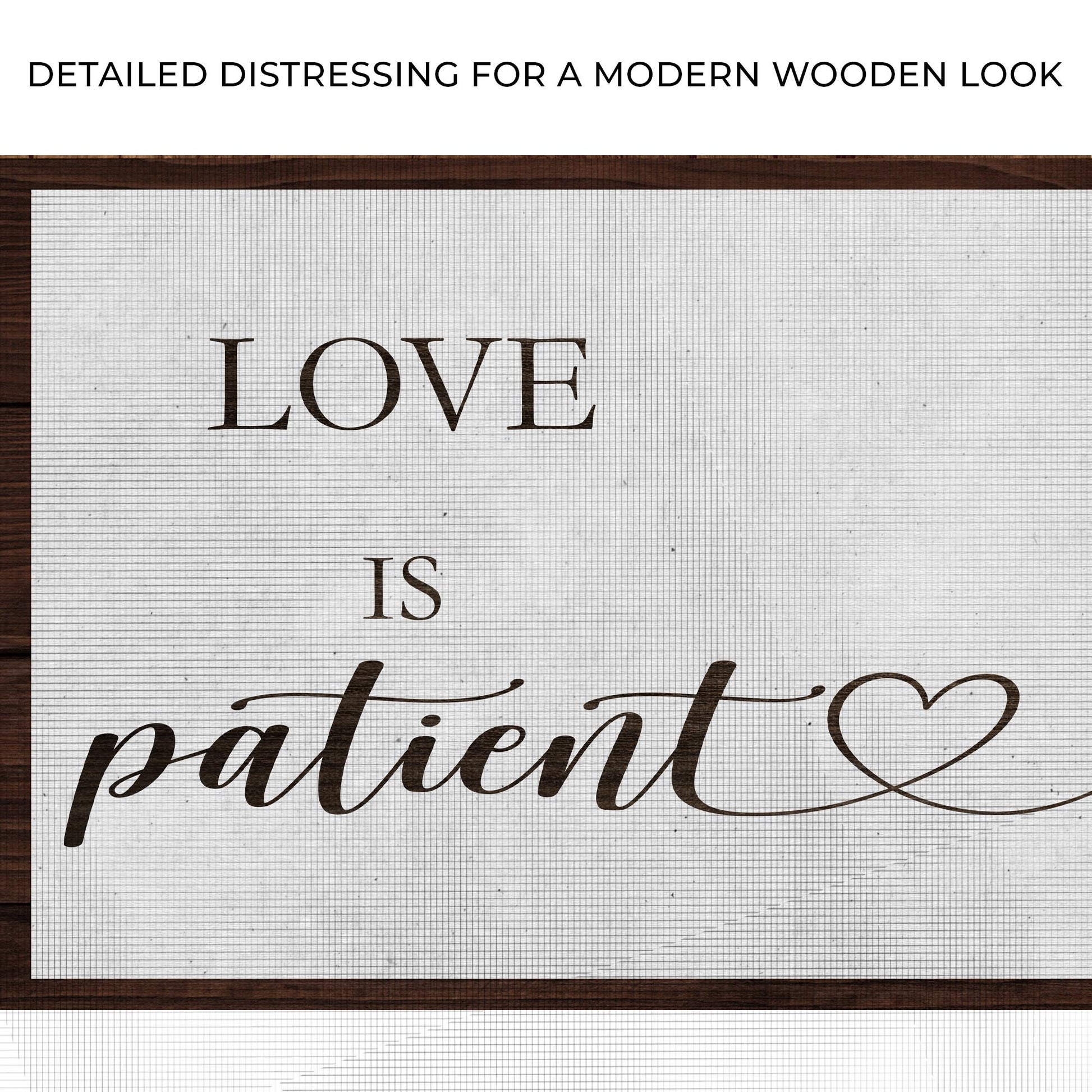 Love is Patient Sign Zoom - Image by Tailored Canvases