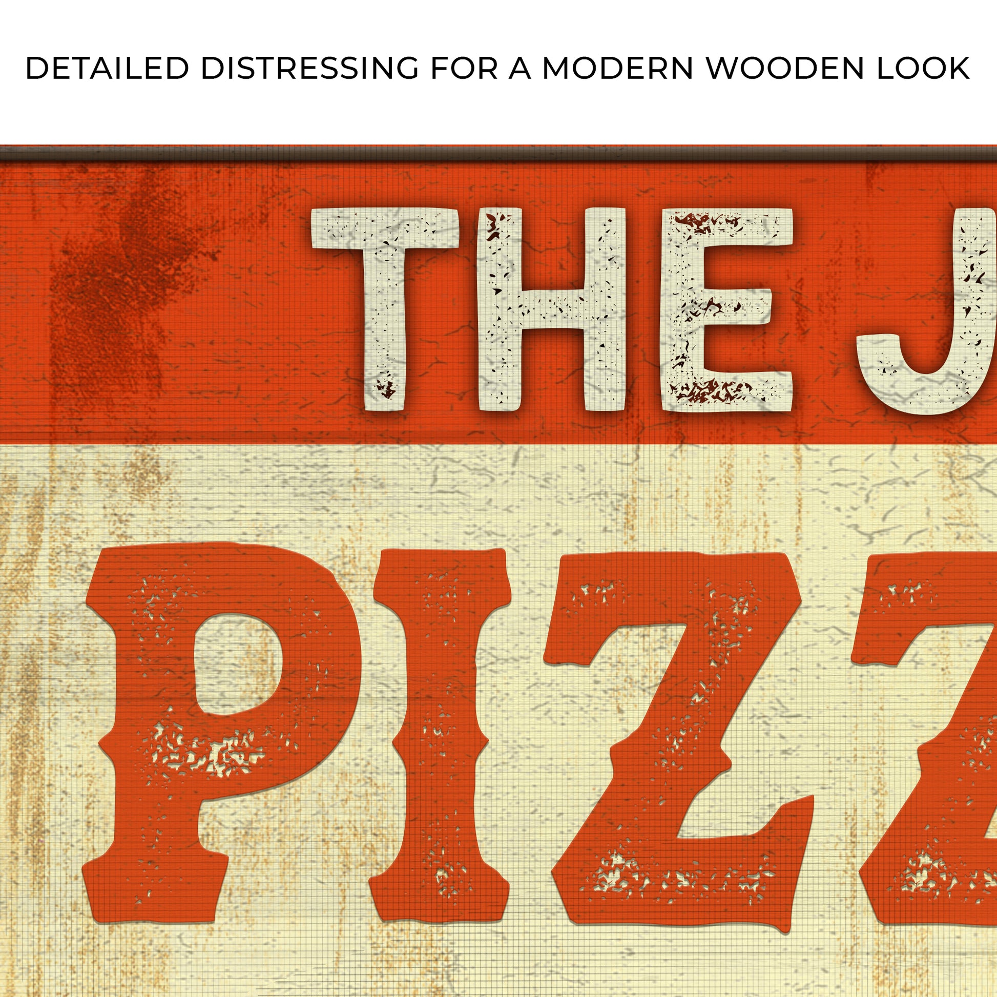 Vintage Pizzeria Sign | Customizable Canvas Zoom - Image by Tailored Canvases