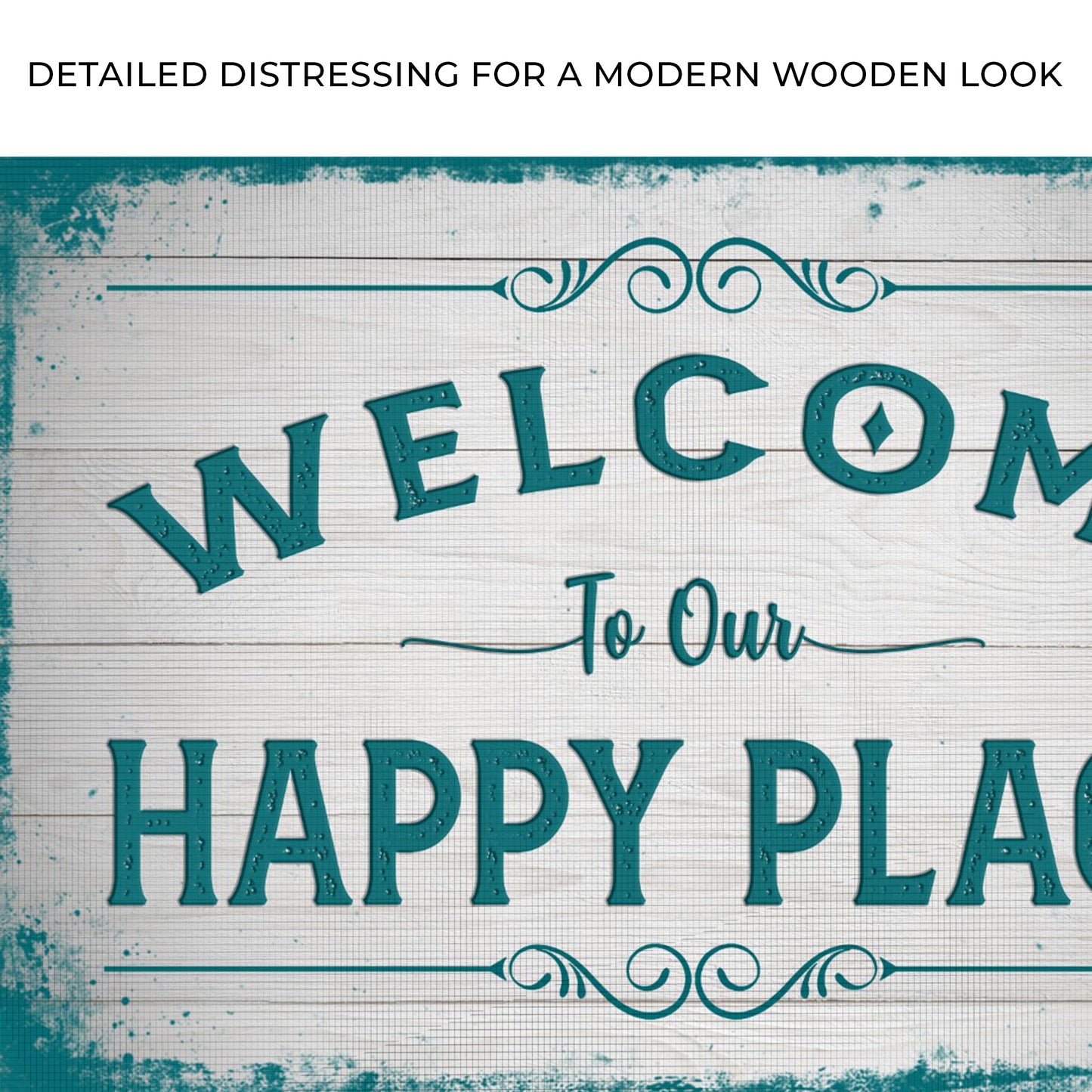 Welcome To Our Happy Place Sign II