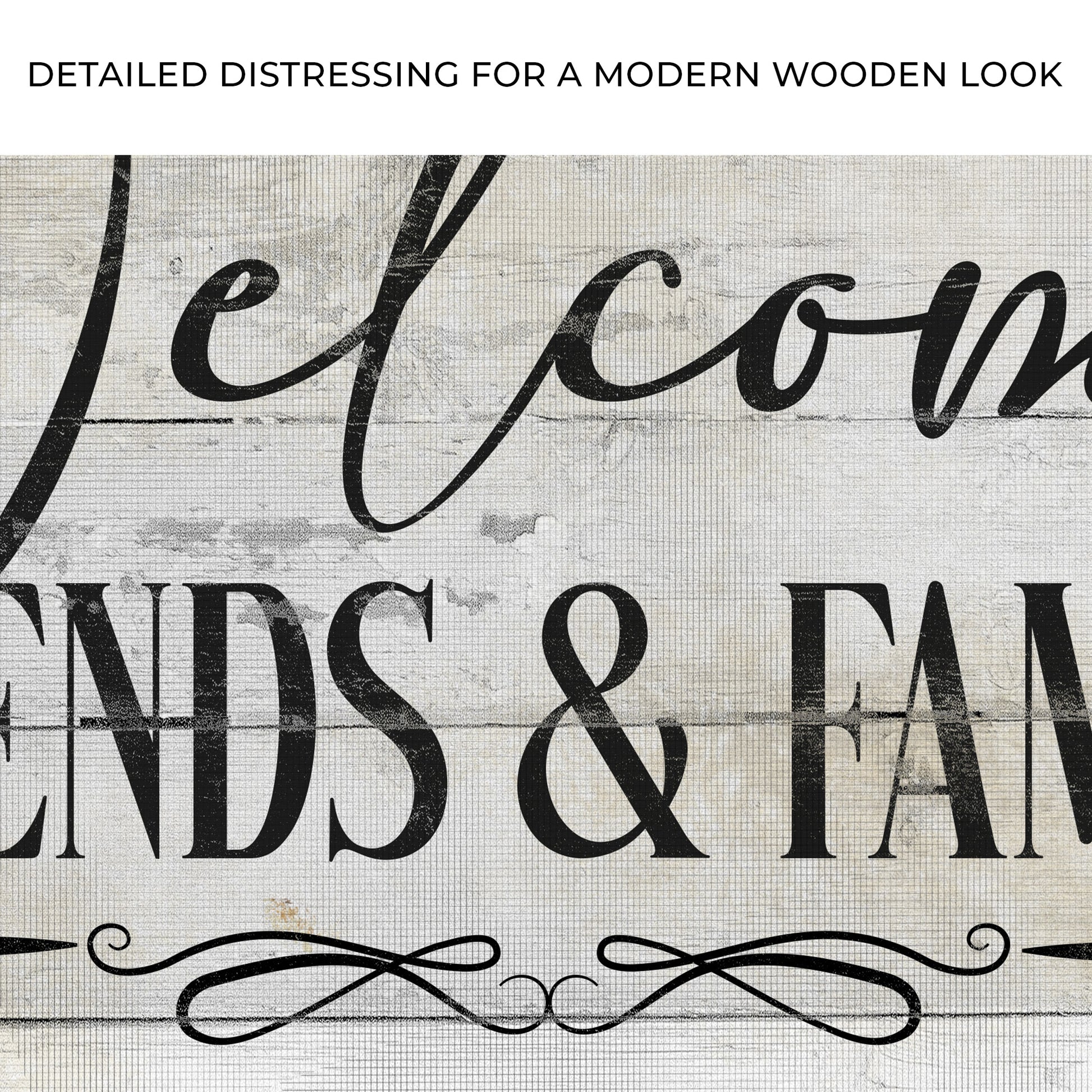 Welcome Friends & Family Sign Zoolm - Image by Tailored Canvases