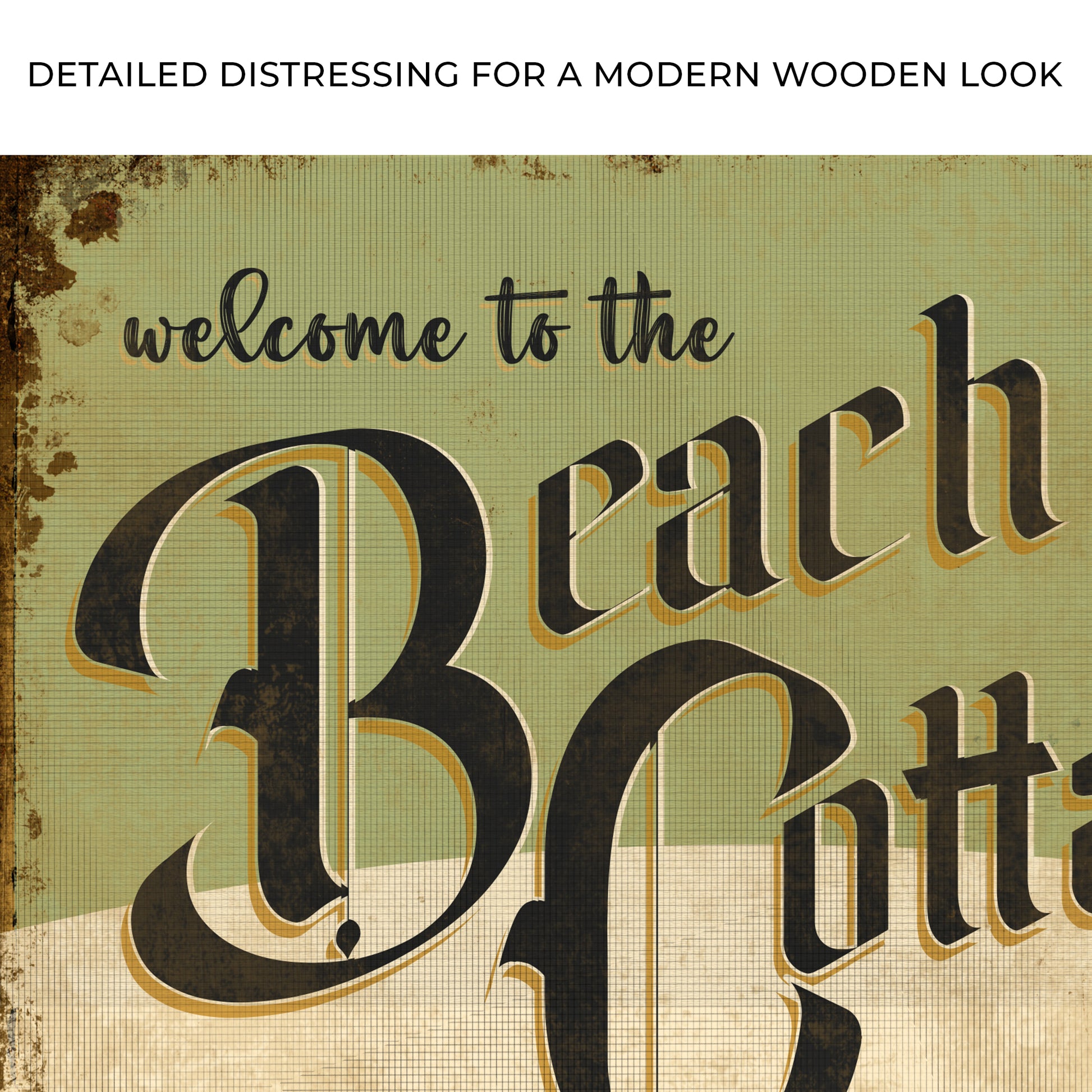 Welcome To The Beach Cottage Sign Zoom - Image by Tailored Canvases