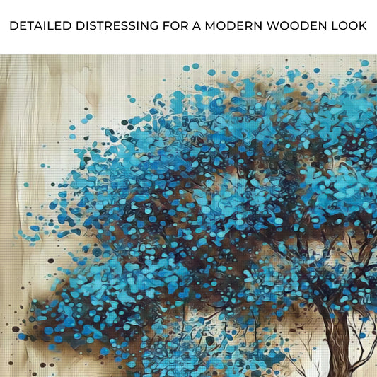 Blue Tree Canvas Wall Art Zoom - Image by Tailored Canvases
