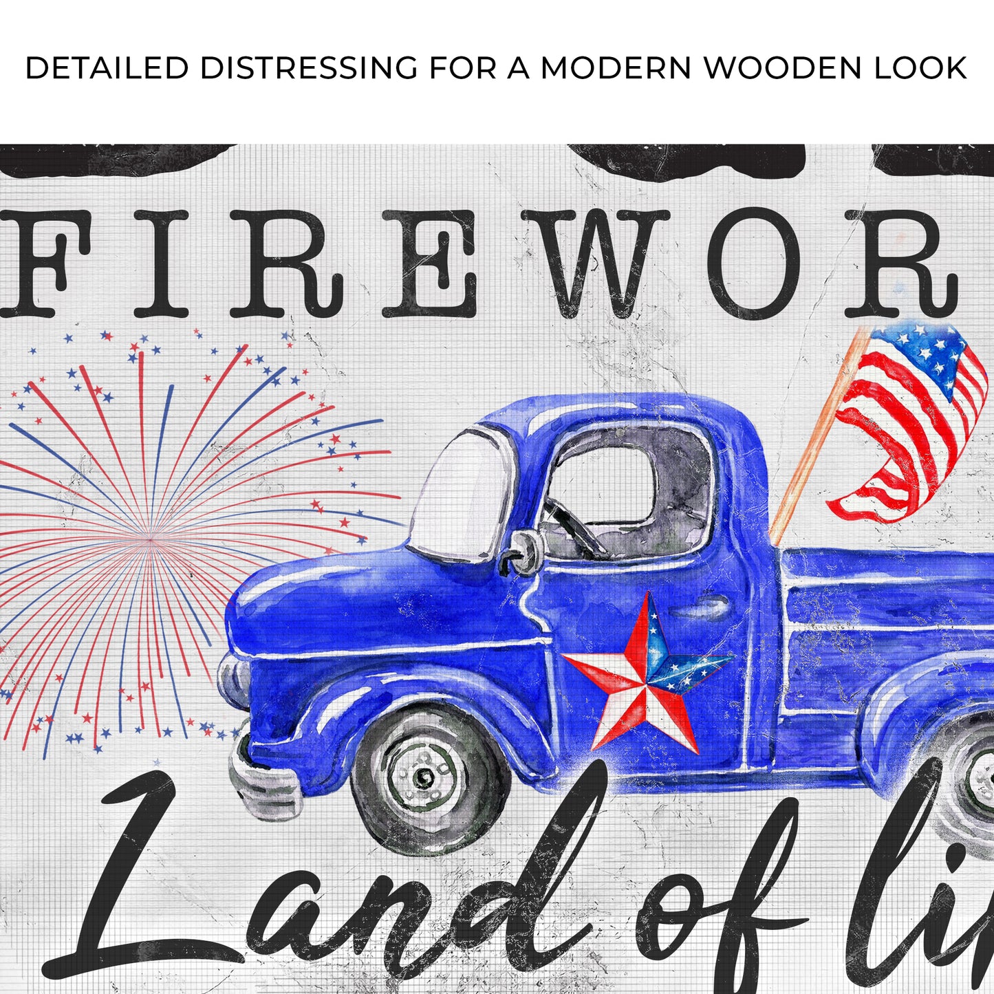 Old Glory Firework Co Let Freedom Ring Sign Zoom - Image by Tailored Canvases