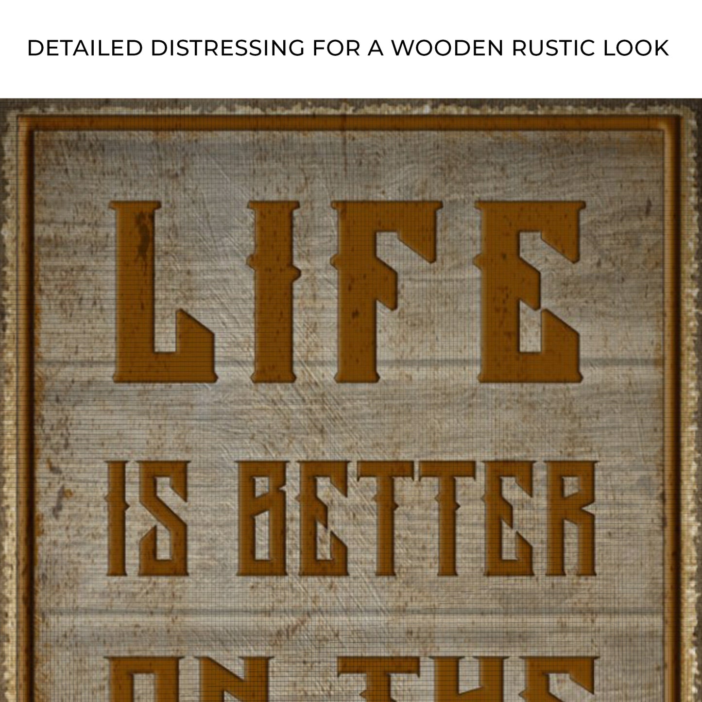 Life Is Better On The Deck Sign Zoom - Image by Tailored Canvases