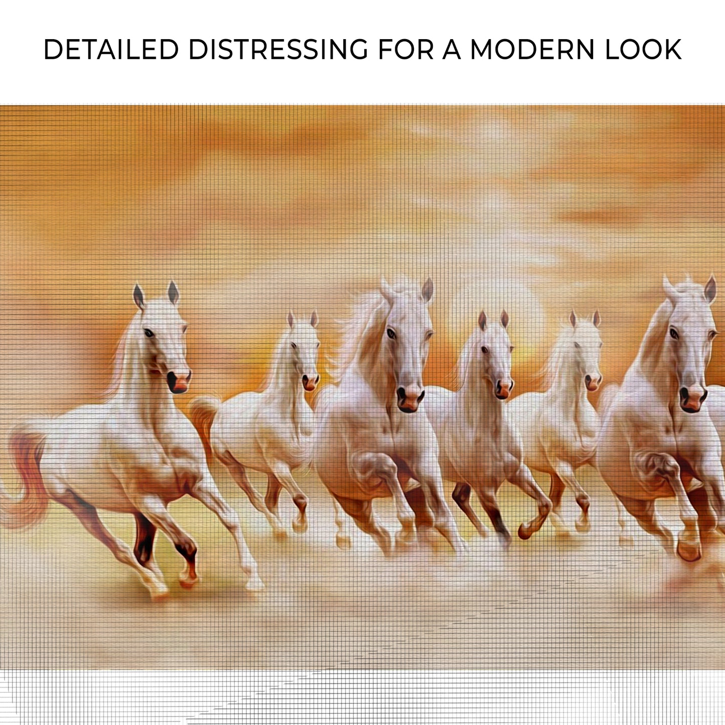 Running Horses At Sunrise Canvas Wall Art Zoom - Image by Tailored Canvases