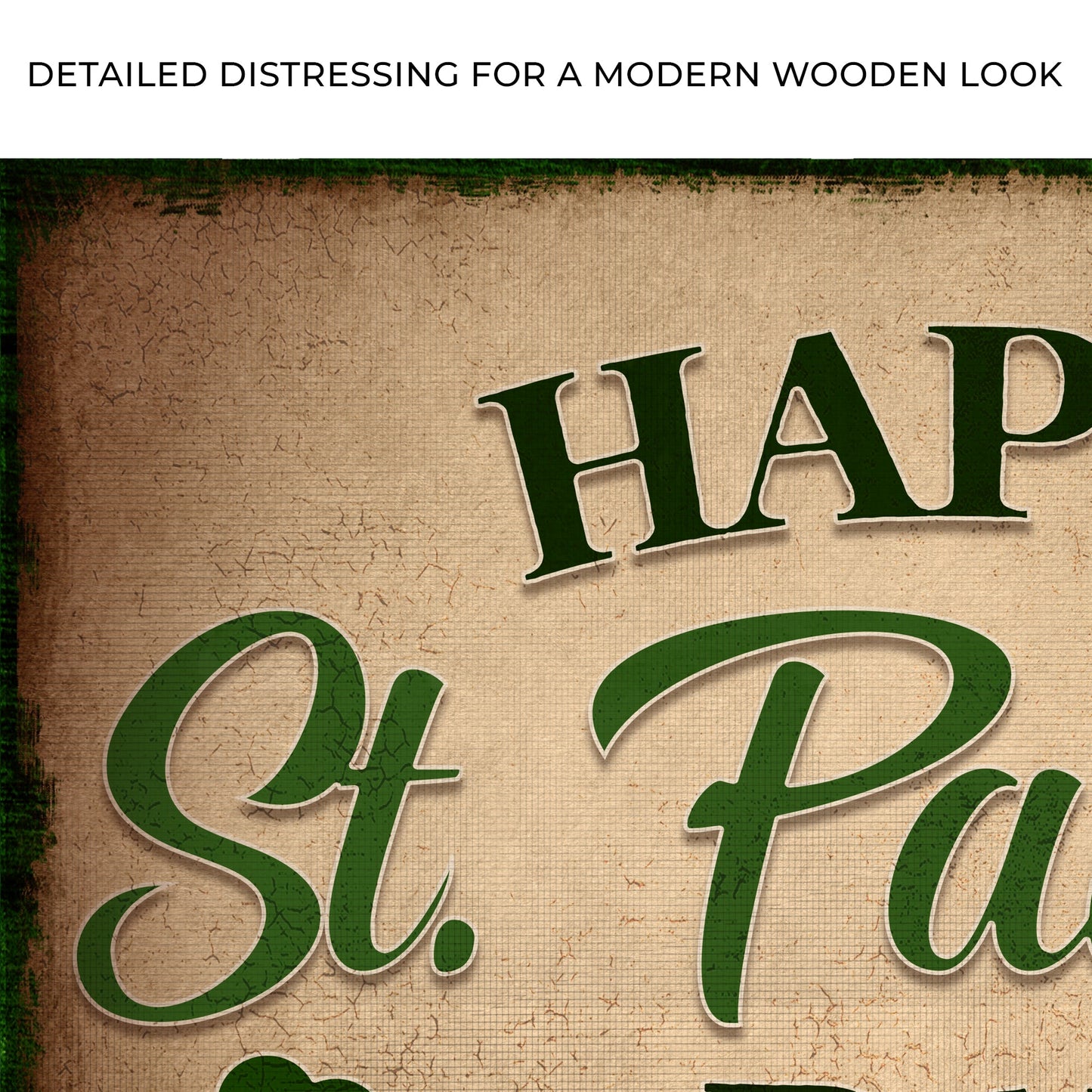 Happy St. Patrick's Day Sign Zoom - Image by Tailored Canvases