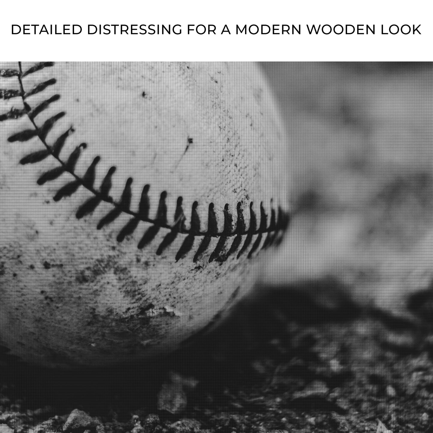Baseball Monochrome Canvas Wall Art Zoom - Image by Tailored Canvases