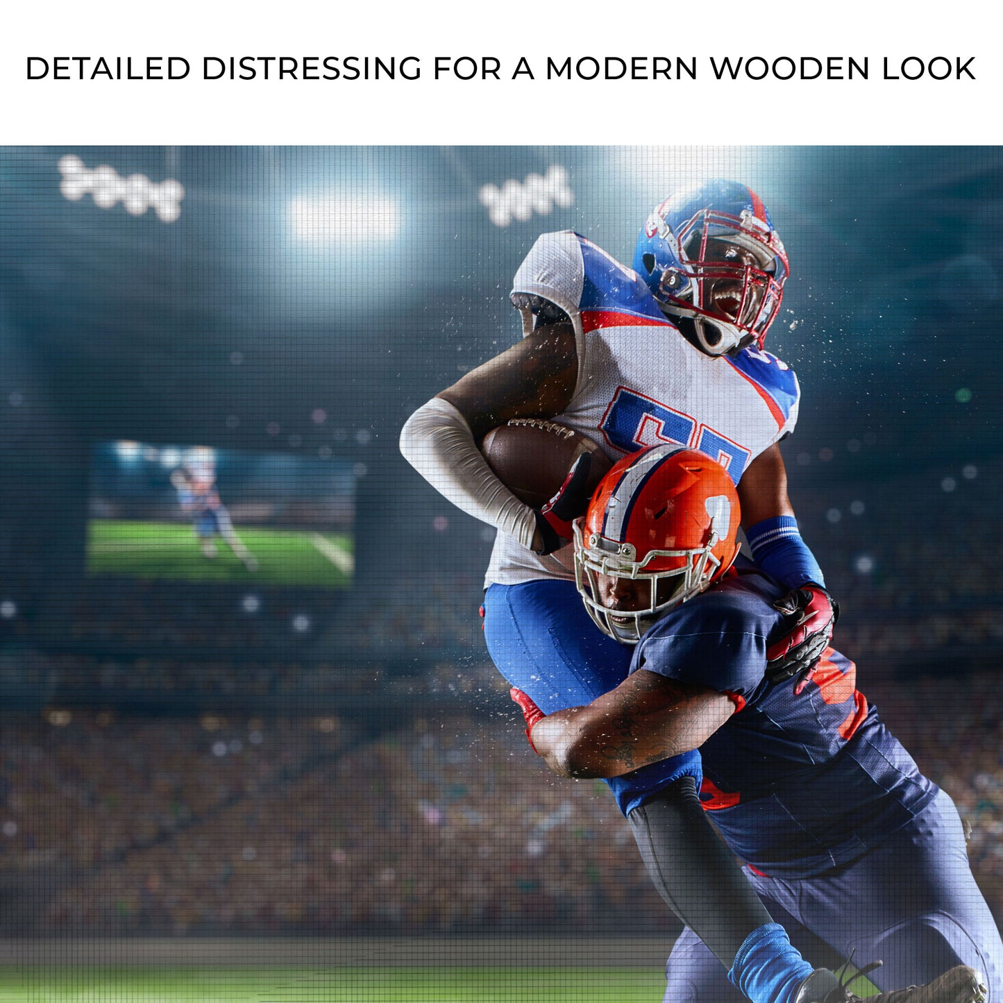 Football Player Tackle Canvas Wall Art Zoom - Image by Tailored Canvases
