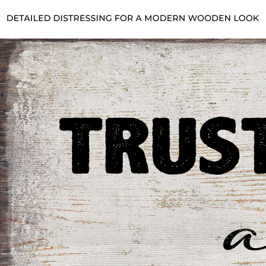 Proverbs 3:5 - Trust In The Lord With All Your Heart Sign II Zoom - Image by Tailored Canvases