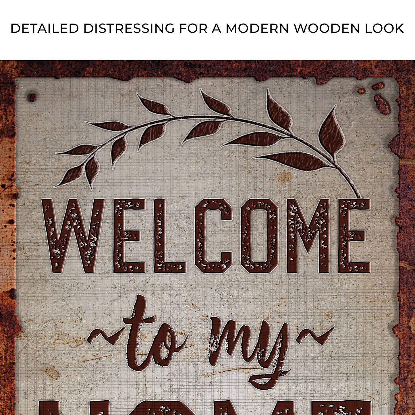 Welcome To My Home Sign Zoom - Image by Tailored Canvases