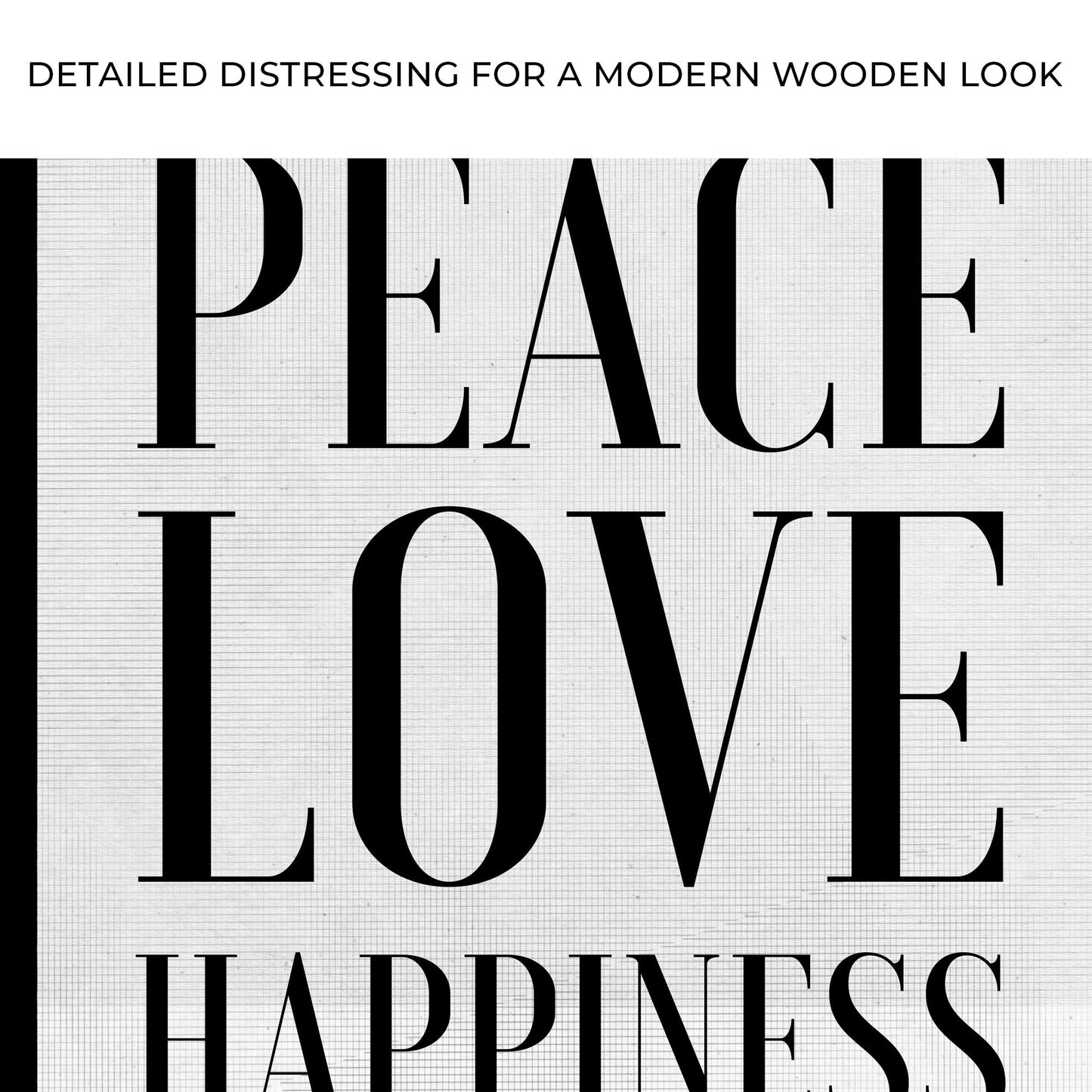 Peace Love Happiness Sign II Zoom - Image by Tailored Canvases