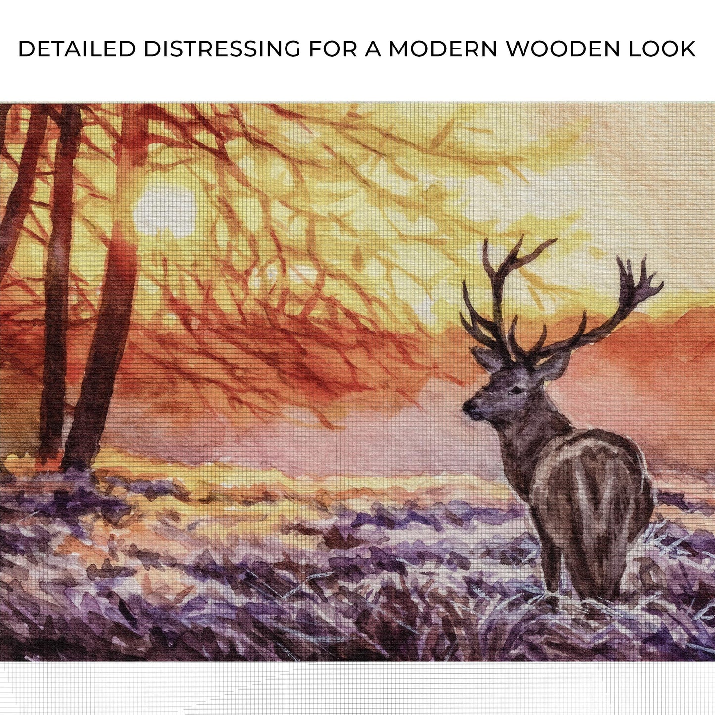 Majestic Deer At Sunset Canvas Wall Art Zoom - Image by Tailored Canvases