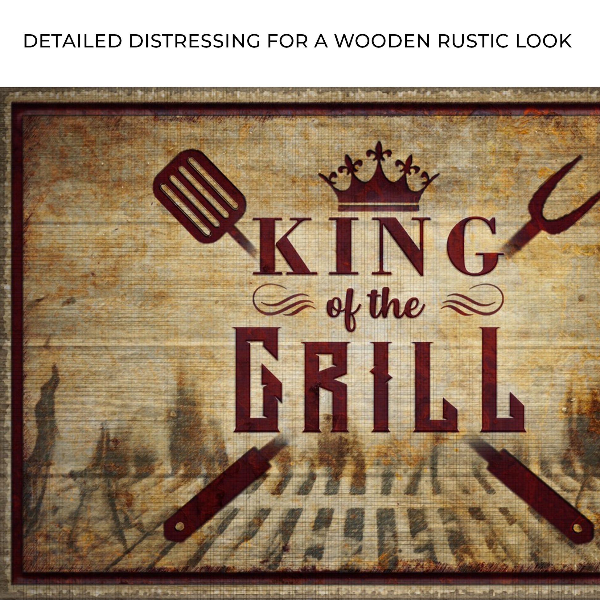 King Of The Grill Sign II Zoom - Image by Tailored Canvases