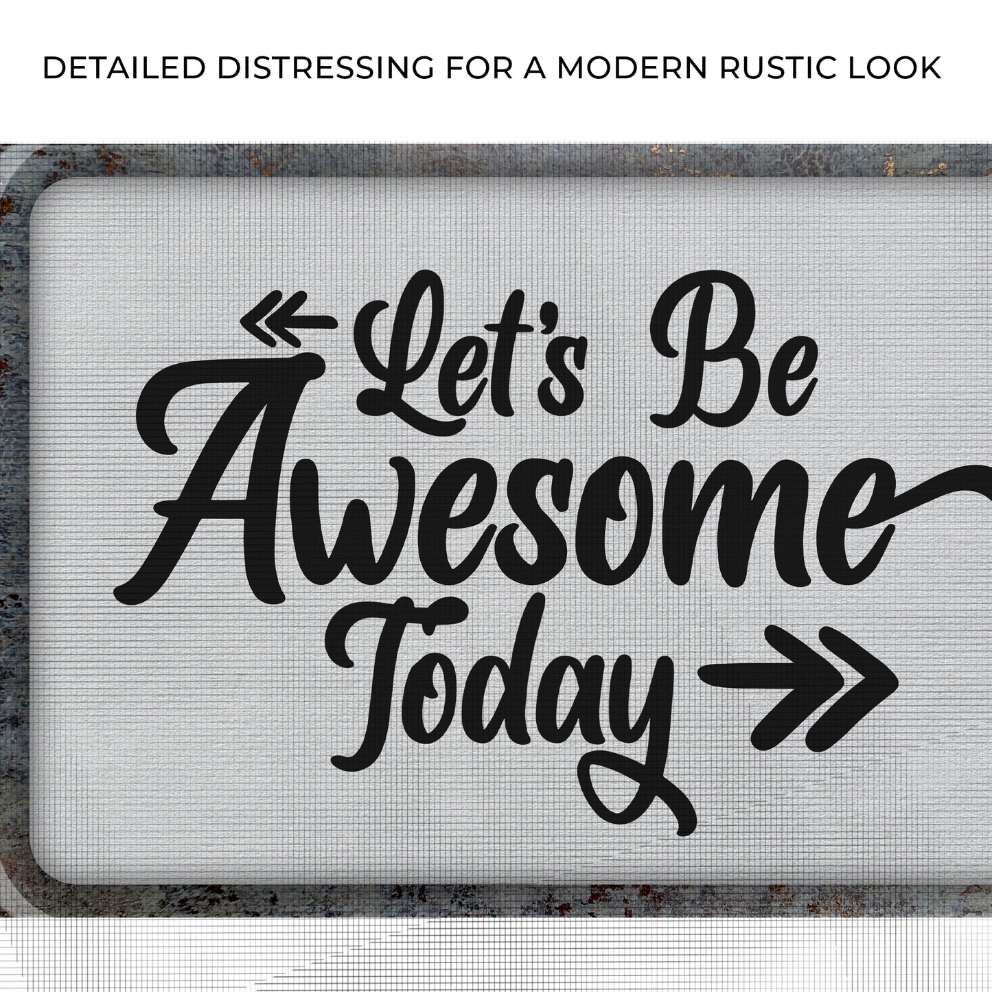 Let's Be Awesome Today Sign Zoom - Image by Tailored Canvases