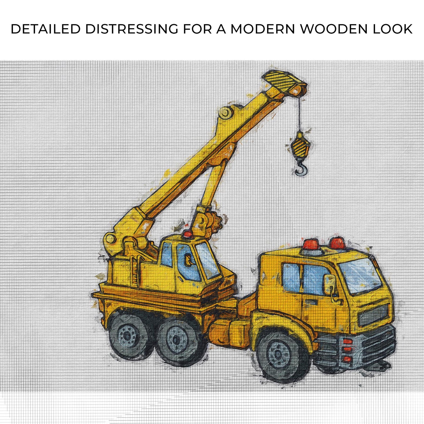 Construction Truck Crane Canvas Wall Art Zoom - Image by Tailored Canvases