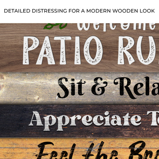 Patio Rules Sign II Zoom - Image by Tailored Canvases