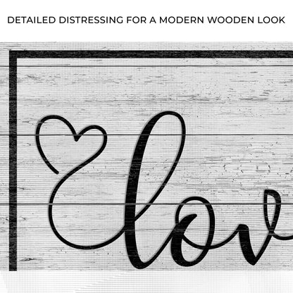 Love Lives Here Sign Zoom - Image by Tailored Canvases