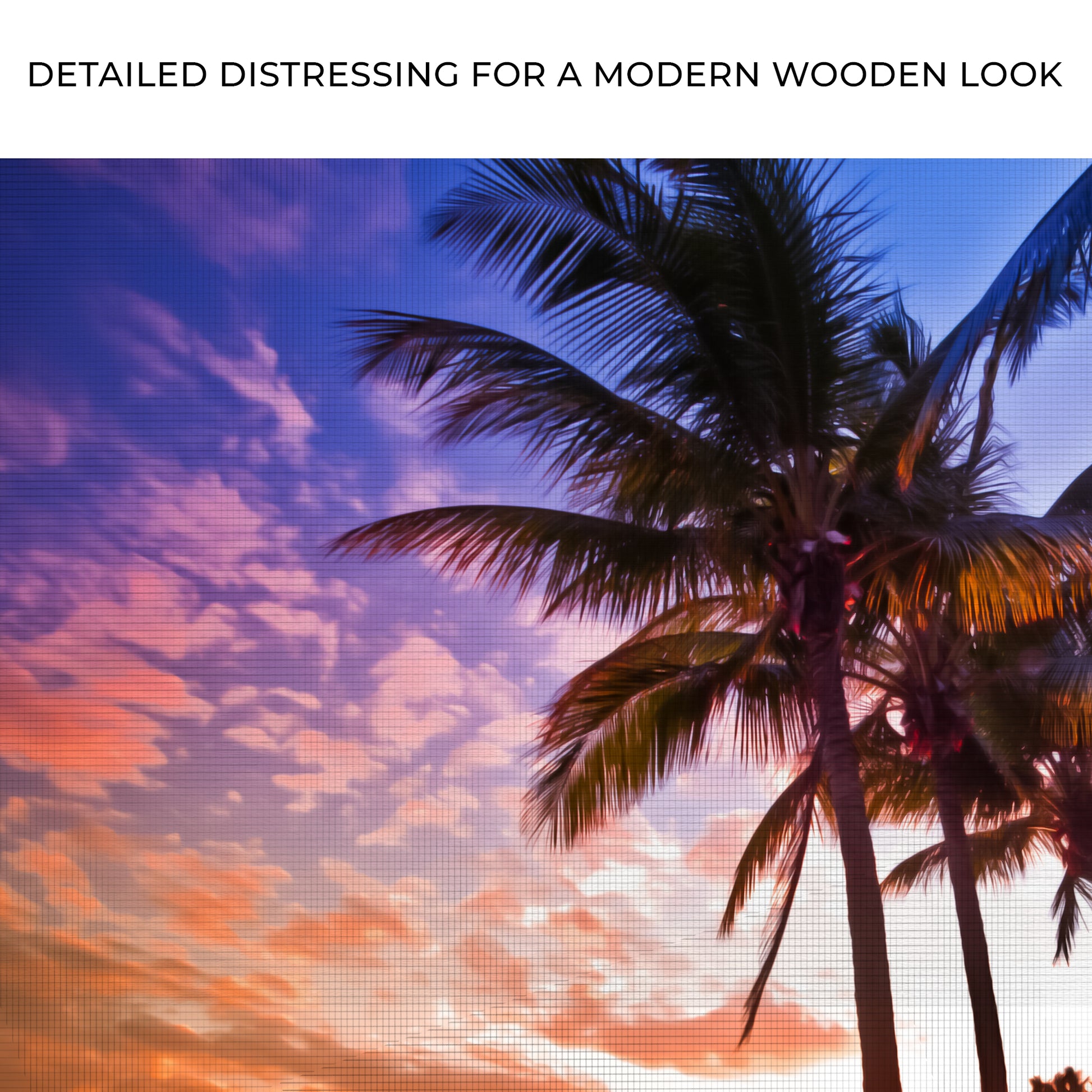 Tropical Palm Trees Sunset Canvas Wall Art Zoom - Image by Tailored Canvases