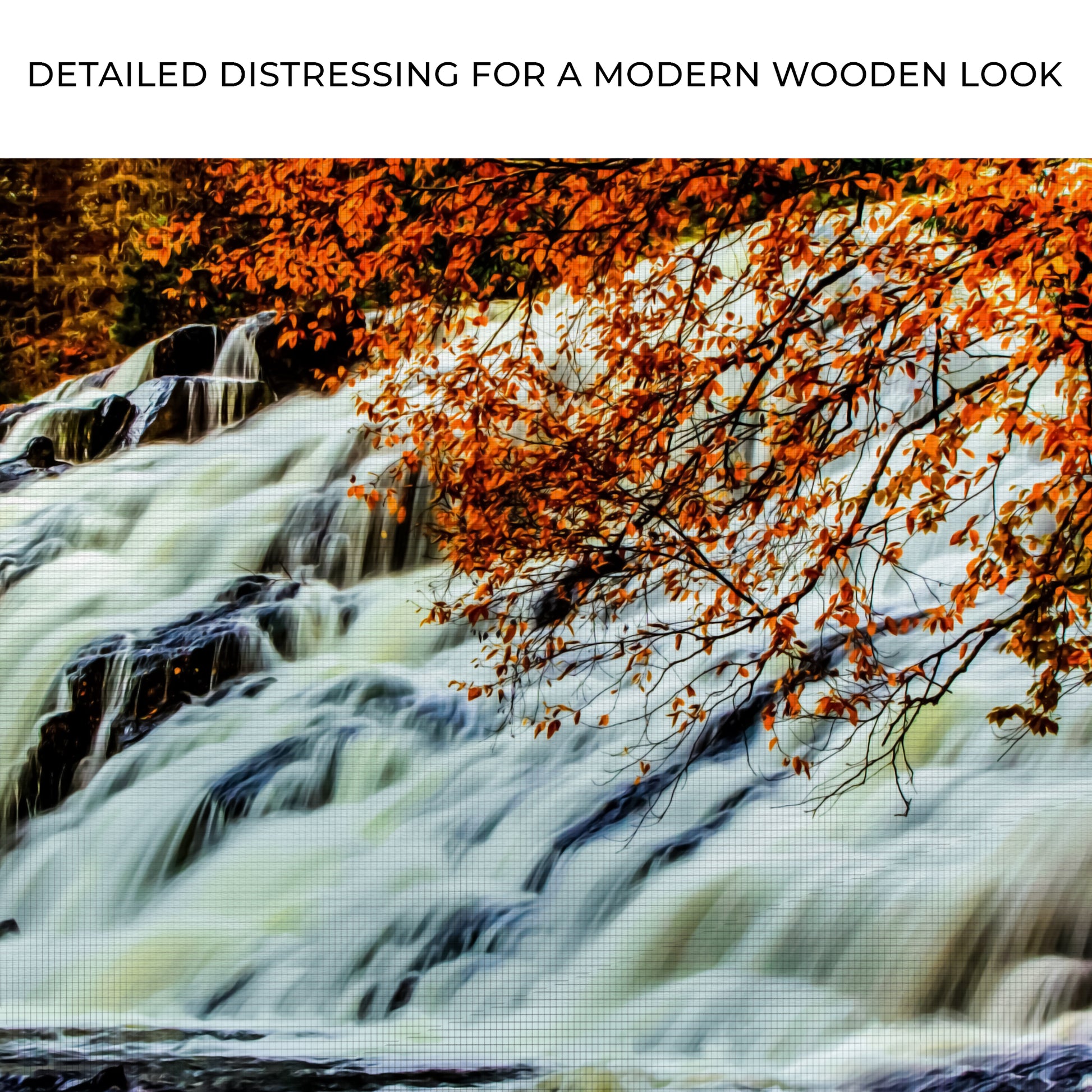 Waterfalls In Autumn Canvas Wall Art Zoom - Image by Tailored Canvases
