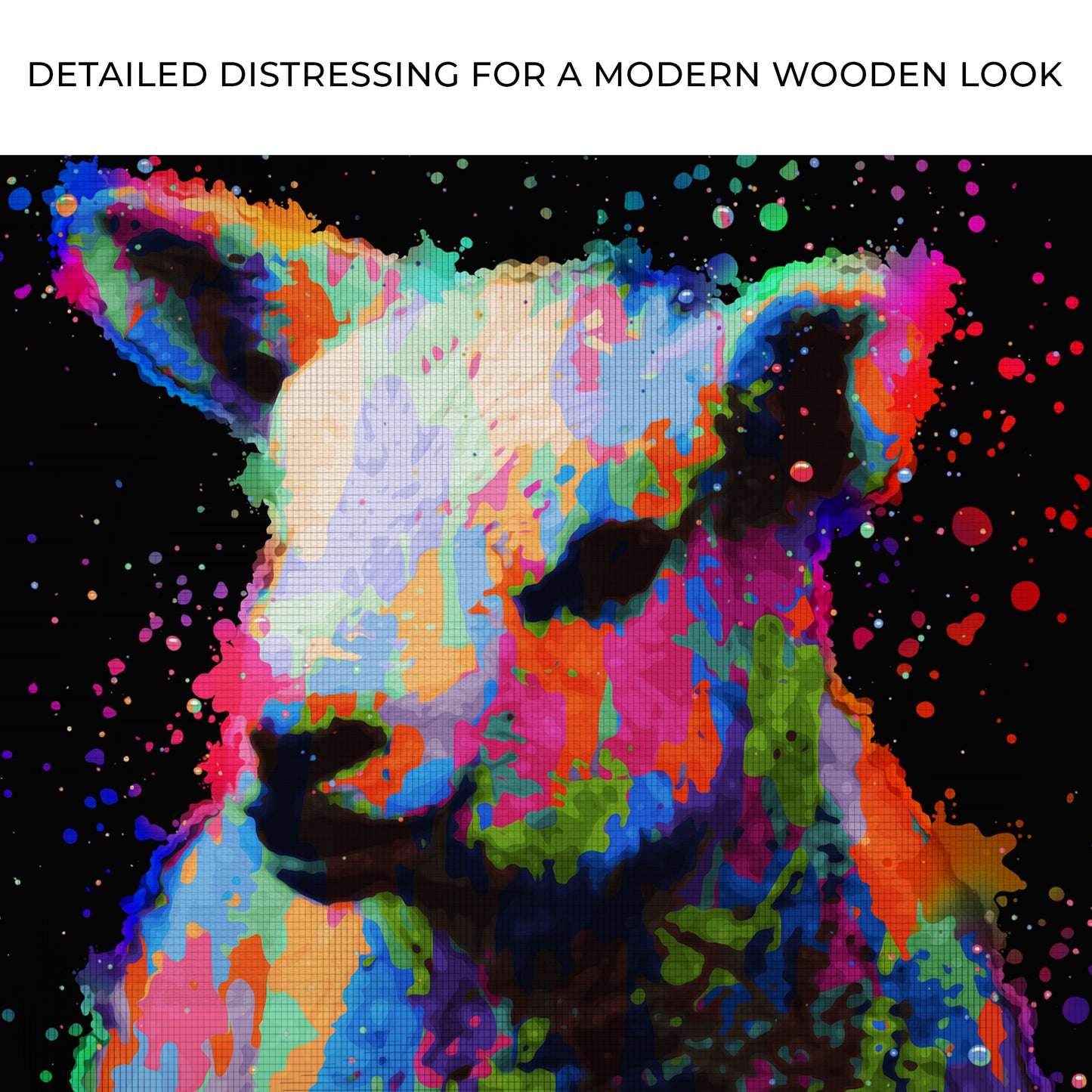 Colorful Sheep Canvas Wall Art Zoom - Image by Tailored Canvases