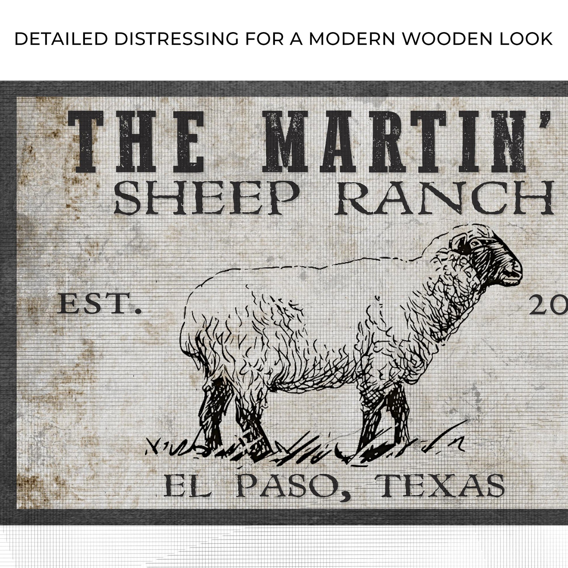 Sheep Ranch Sign II  Zoom - Image by Tailored Canvases
