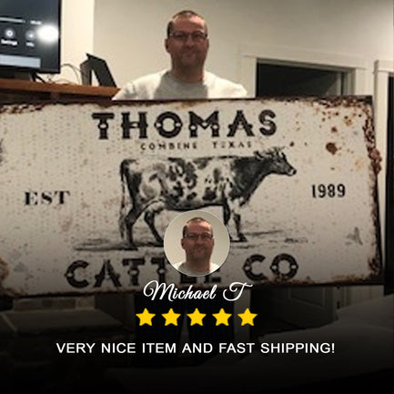 Cattle Ranch Sign II - Image by Tailored Canvases