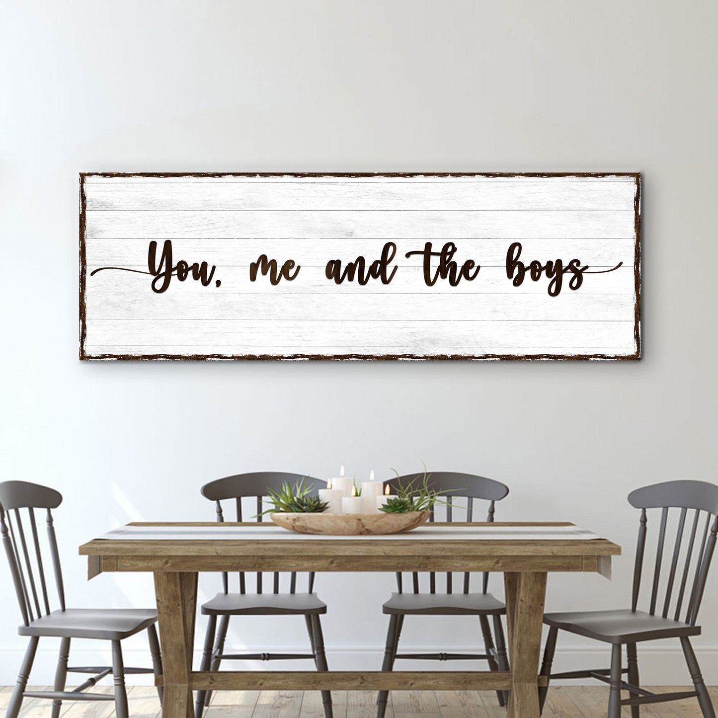 You, Me, And The Boys Sign (Free Shipping)