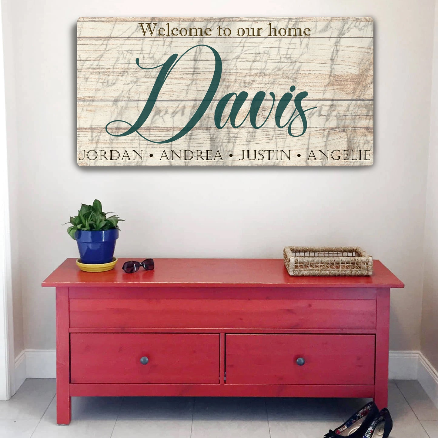 Welcome to Our Home Sign - Image by Tailored Canvases