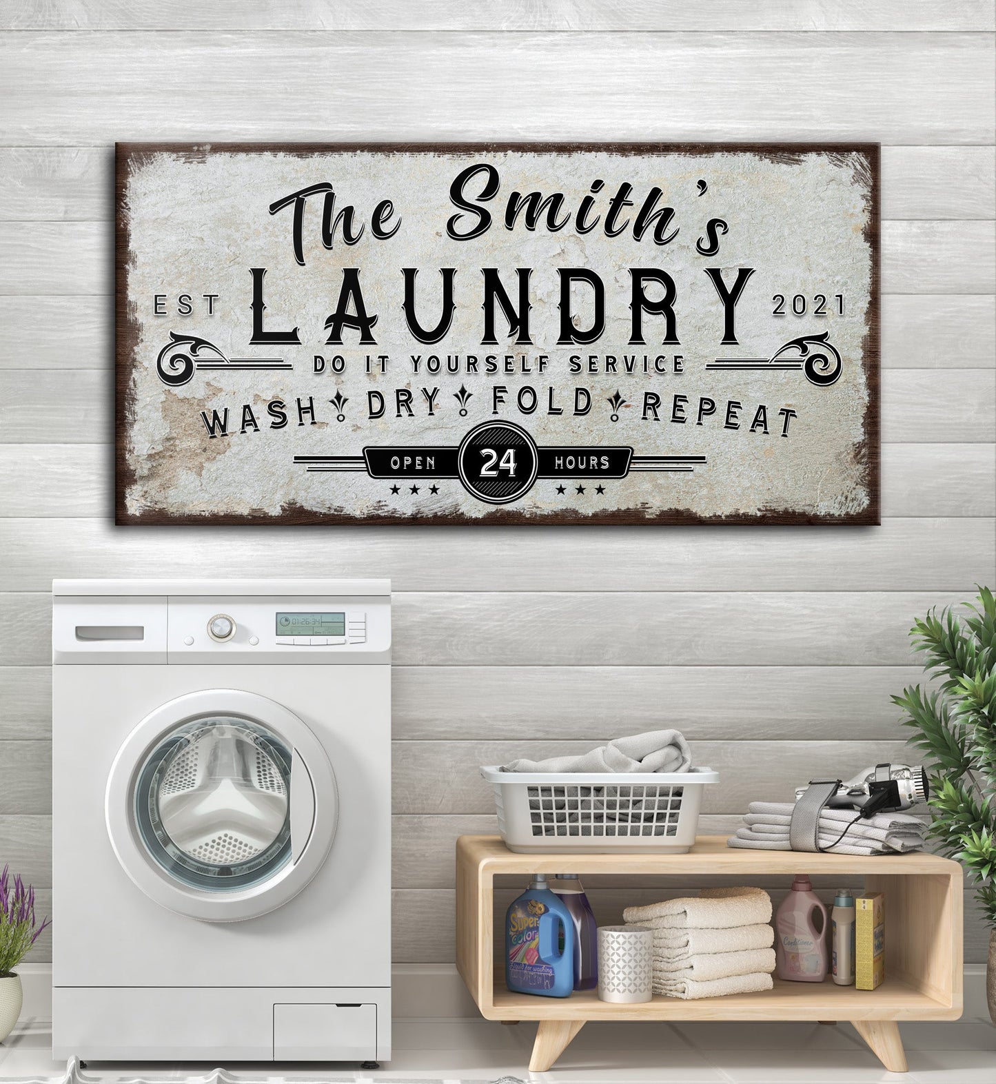 Personalized Laundry Room Sign (Free Shipping)
