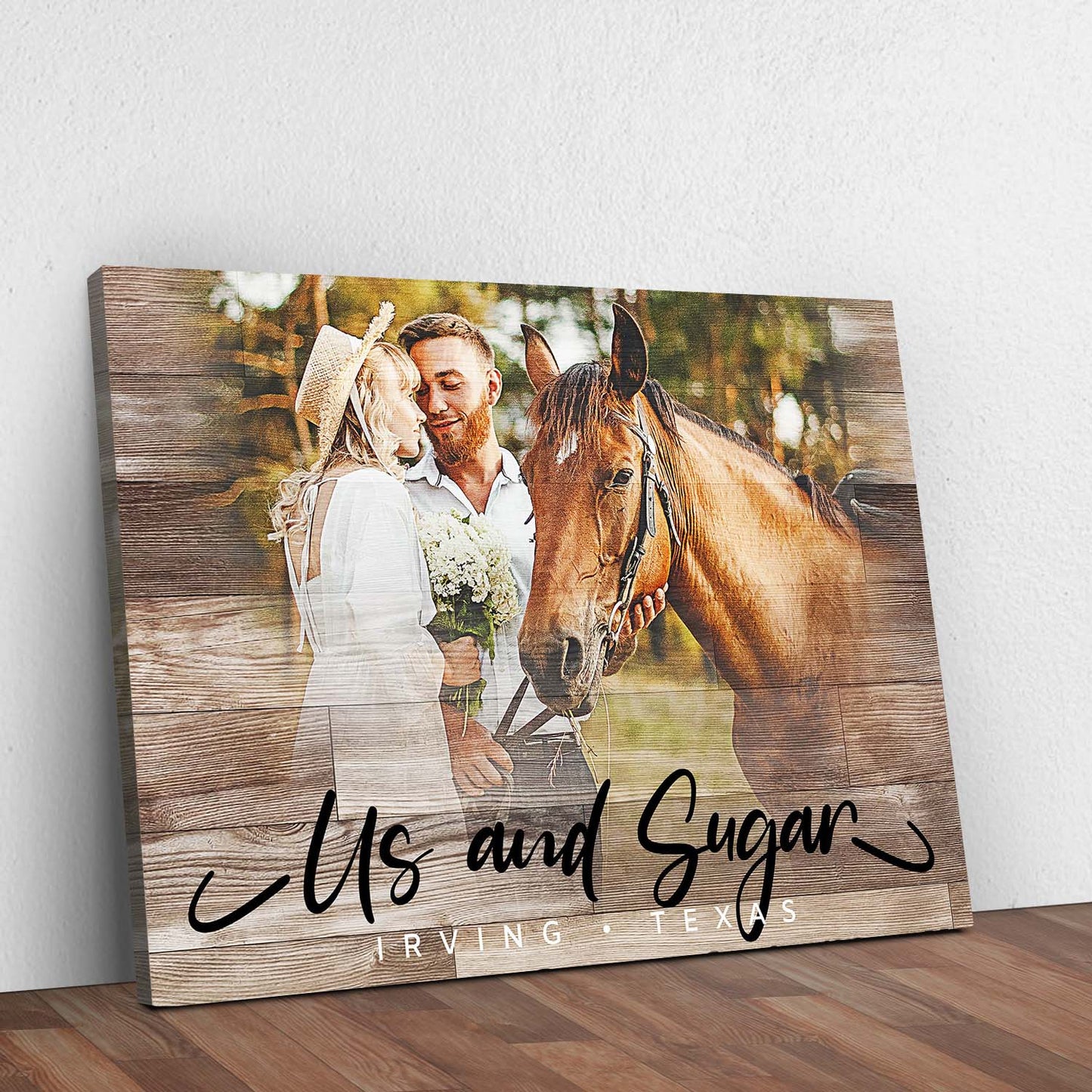 Vintage Horse Love Sign Style 4 - Image by Tailored Canvases