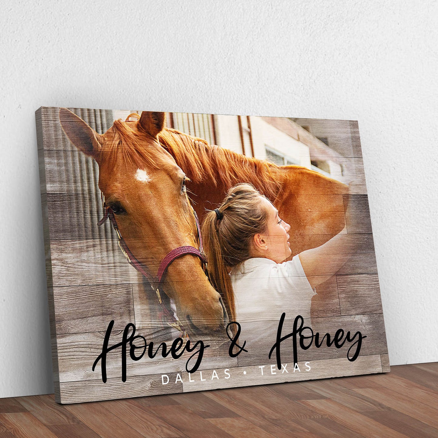 Vintage Horse Love Sign Style 5 - Image by Tailored Canvases