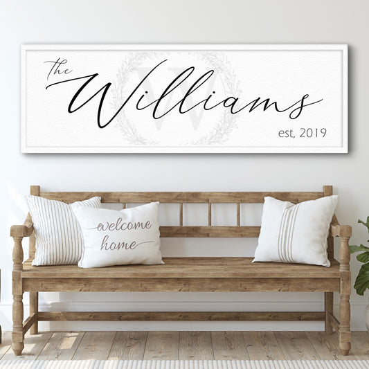 Custom Last Name Sign