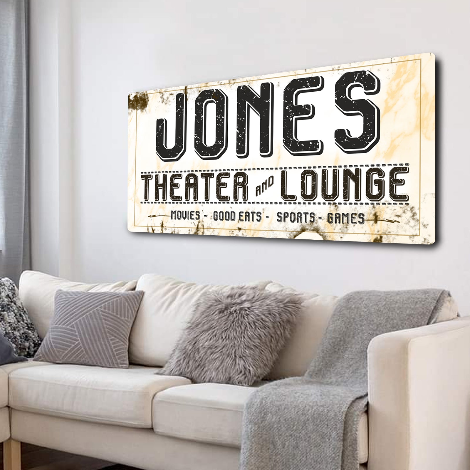 Family Cinema Sign - Image by Tailored Canvases