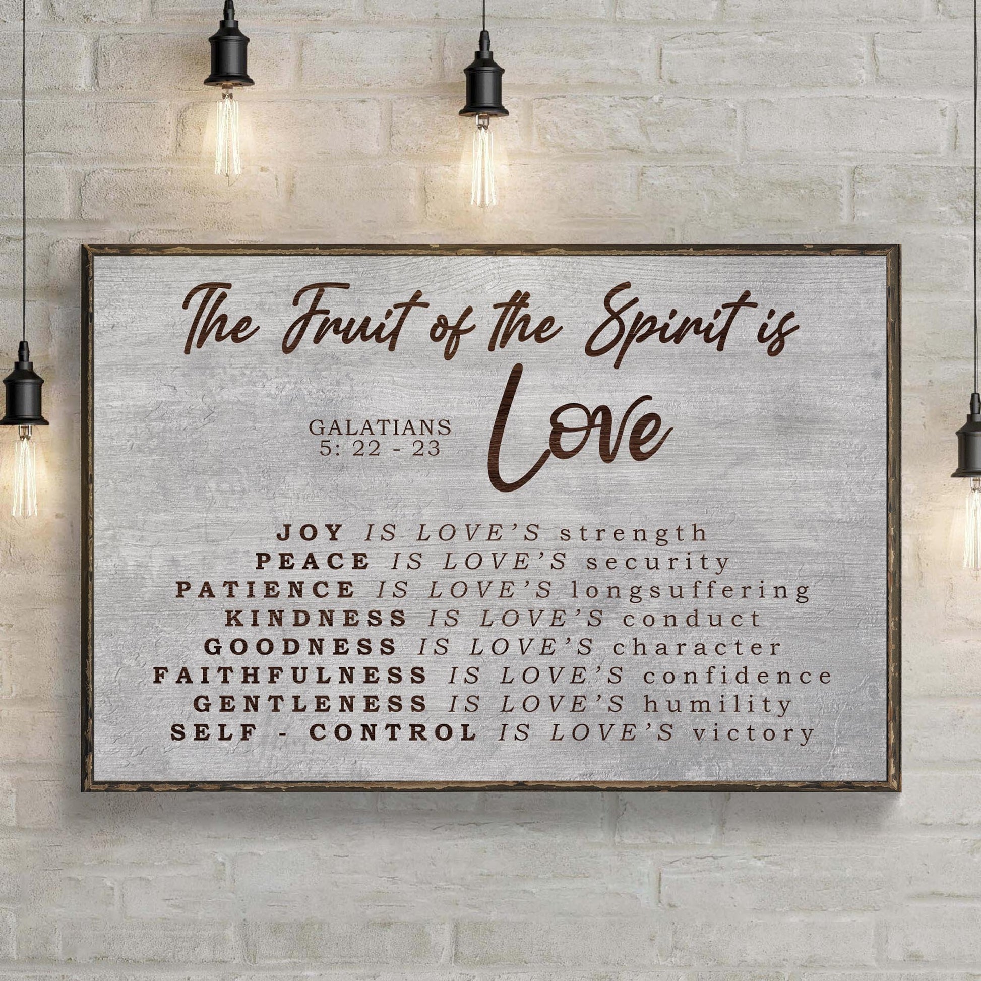 Galatians 5:22-23 Fruit Of The Spirit Sign II - Image by Tailored Canvases