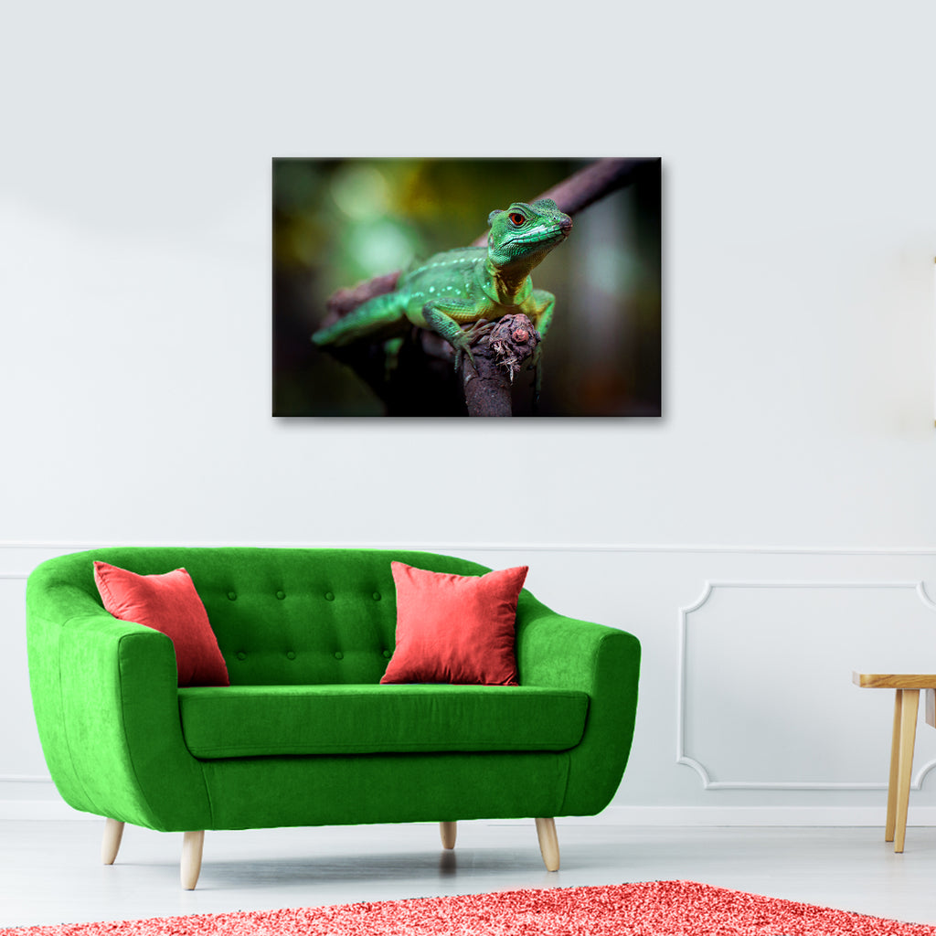 Reptile Lizard Basilisk Canvas Wall Art by Tailored Canvases