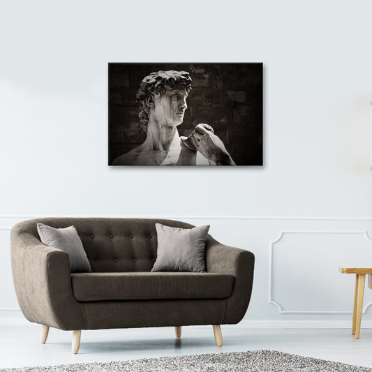 Decor Elements Sculpture David Of Michelangelo Canvas Wall Art - Image by Tailored Canvases