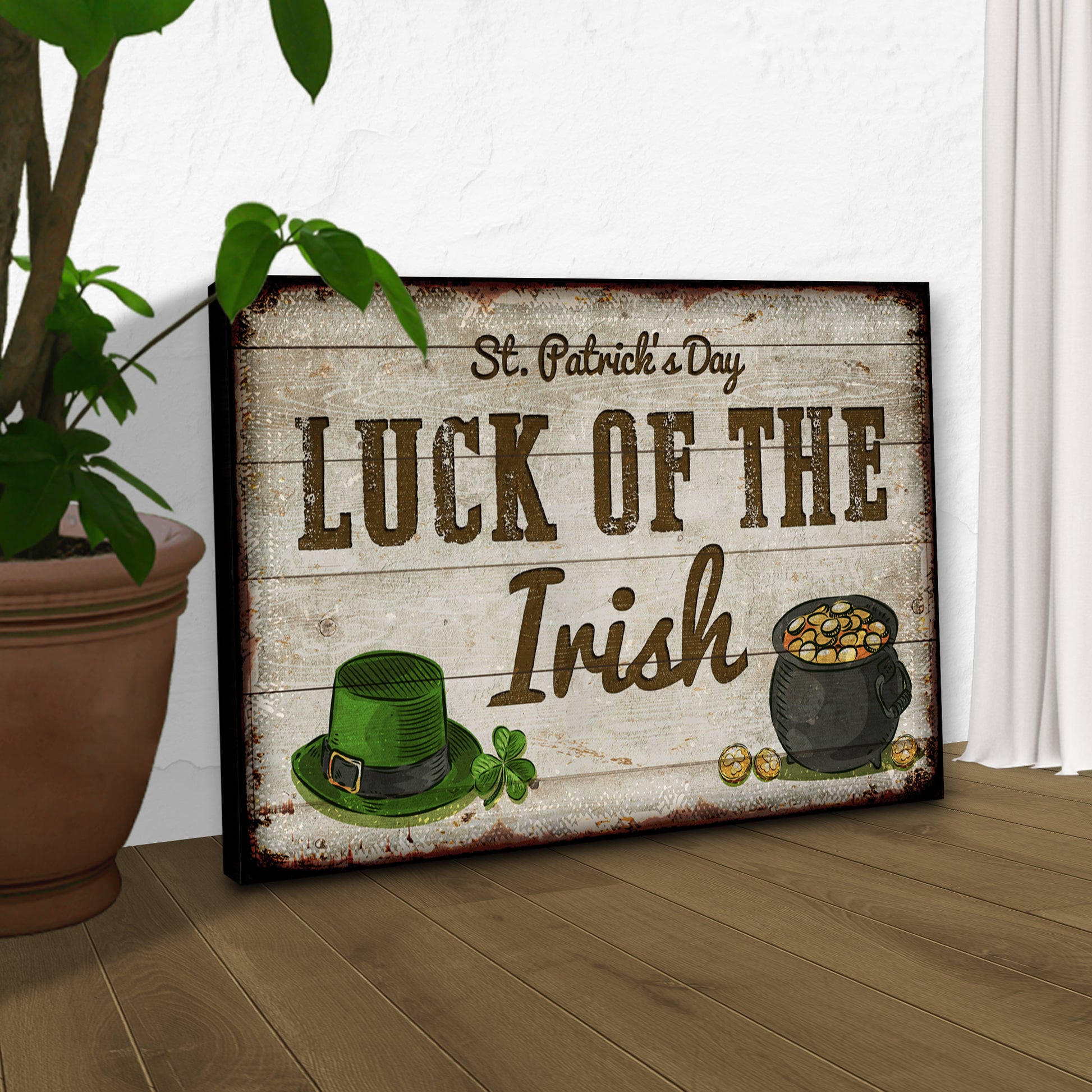 Luck Of The Irish Sign Style 2 - Image by Tailored Canvases