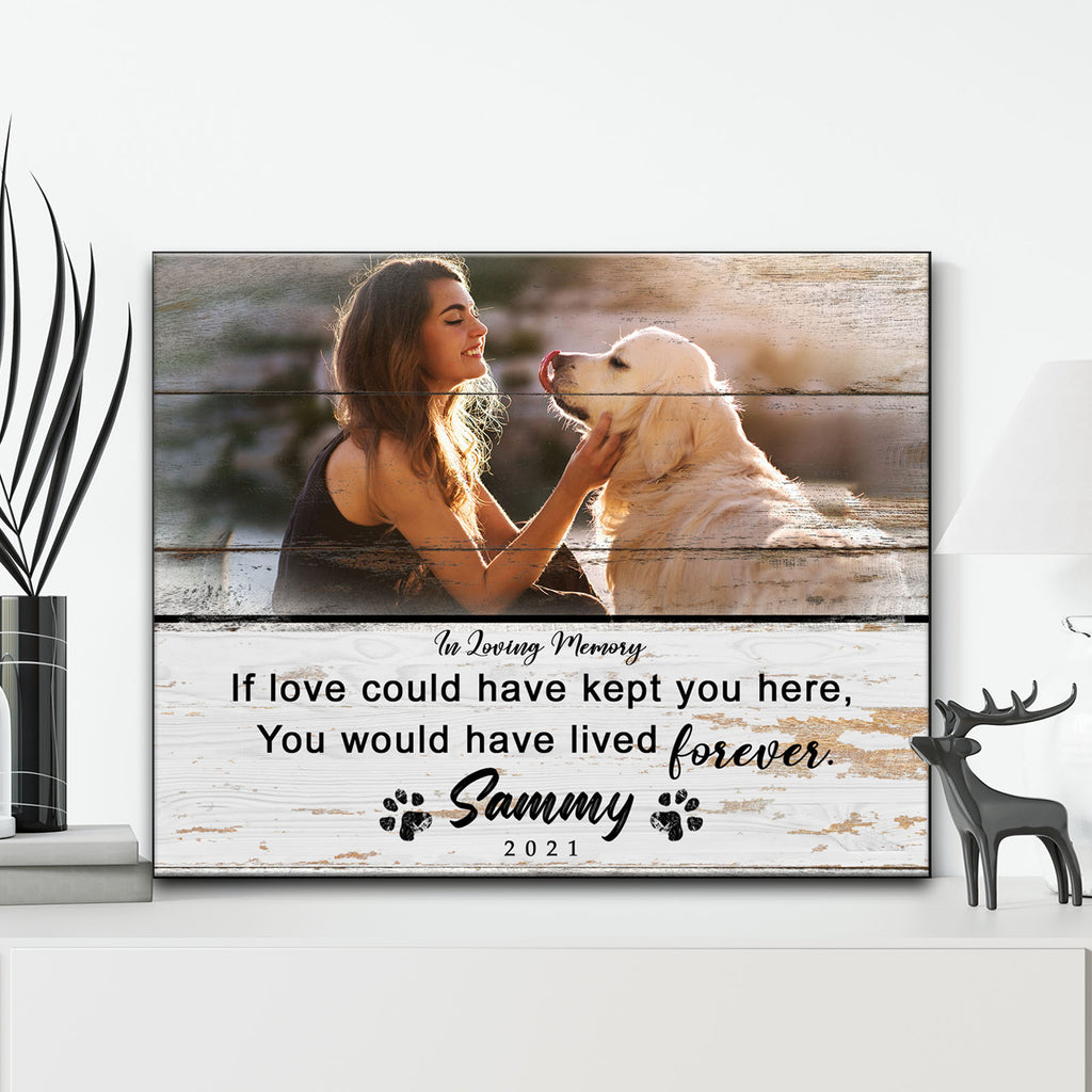 Pet Memorial Sign IV | Customizable Canvas by Tailored Canvases