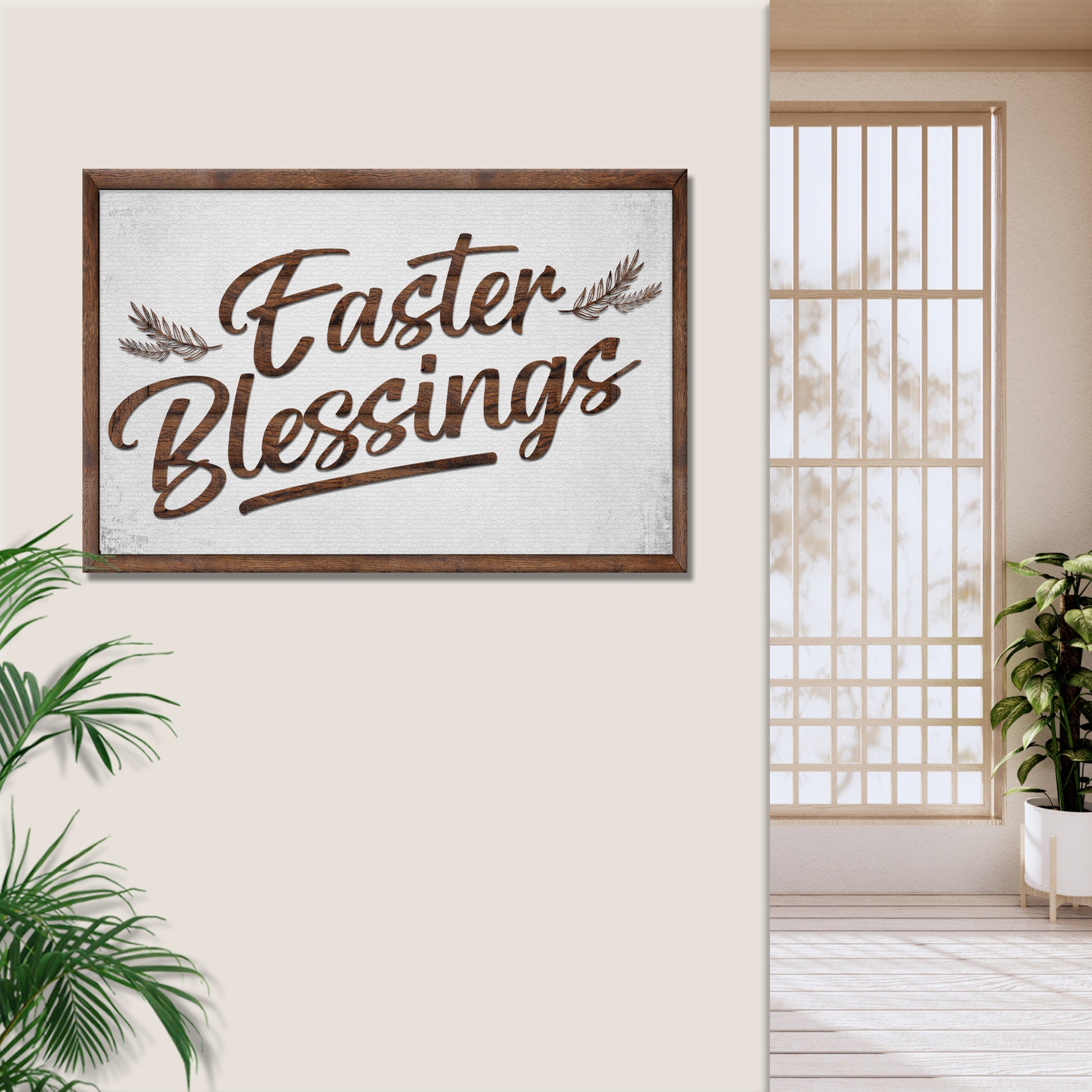 Easter Blessings Sign Style 1 - Image by Tailored Canvases