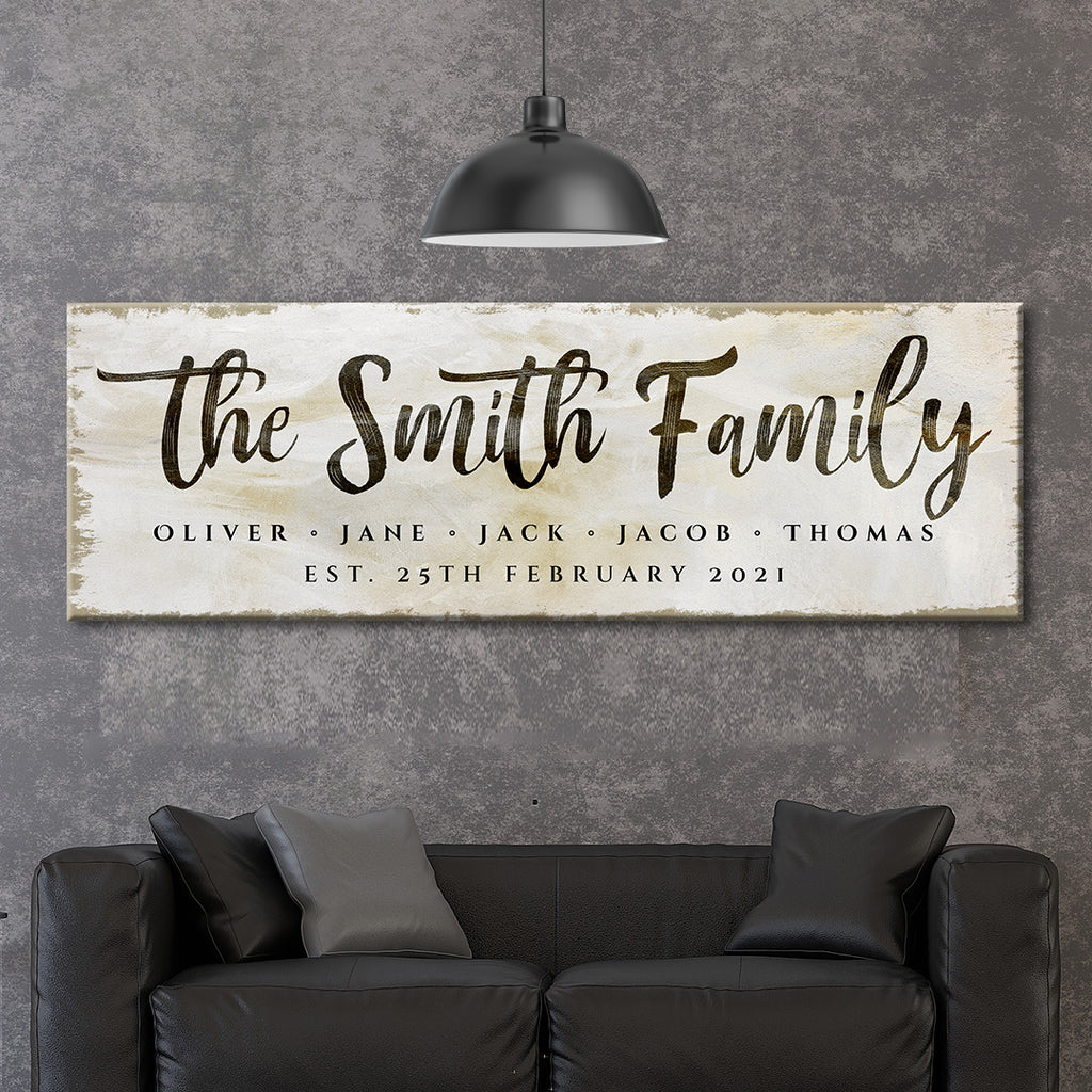Family Sign II | Customizable Canvas by Tailored Canvases