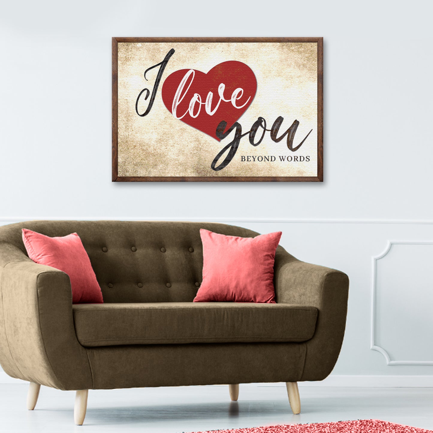 Valentine Beyond Words Sign - Image by Tailored Canvases