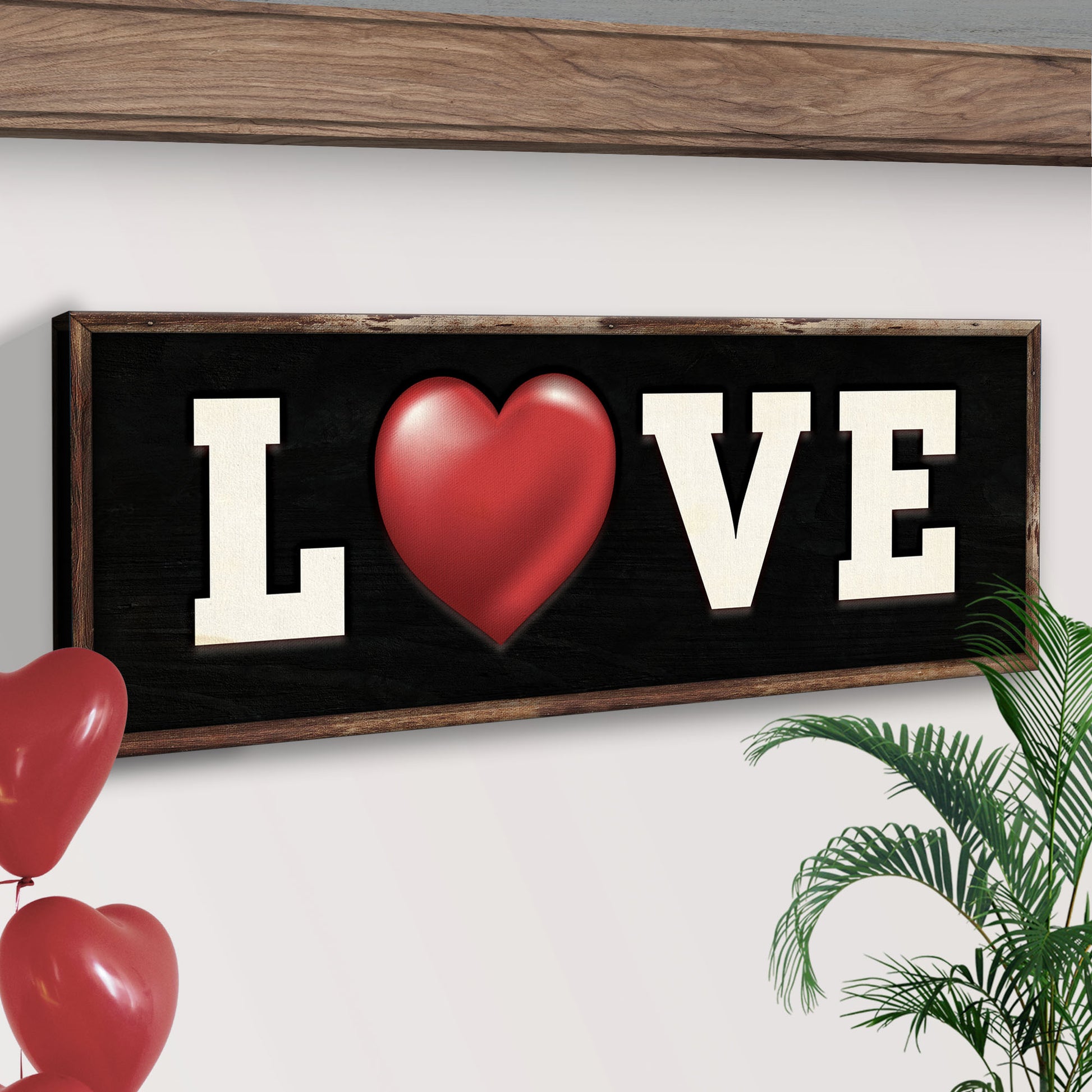 Valentine's Day LOVE Sign Style 2 - Image by Tailored Canvases