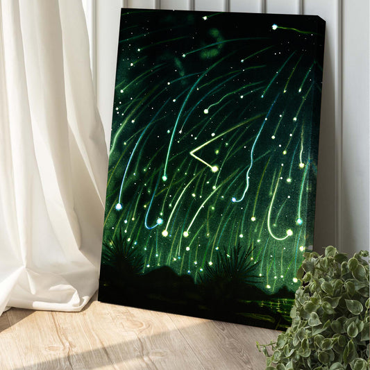 Trouvelot Meteors Canvas Wall Art Style 2 - Image by Tailored Canvases