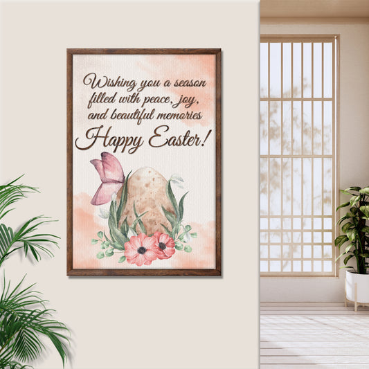 Easter Wishes Sign - Image by Tailored Canvases